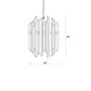 Z-Lite Bova 20" 9-Light Polished Nickel Pendant Light With Clear Crystal Shade