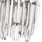 Z-Lite Bova 23" 12-Light Polished Nickel Pendant Light With Clear Crystal Shade