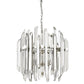 Z-Lite Bova 26" 6-Light Polished Nickel Pendant Light With Clear Crystal Shade