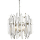 Z-Lite Bova 26" 6-Light Polished Nickel Pendant Light With Clear Crystal Shade