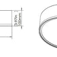 Z-Lite Bradley 16" 1-Light LED-Integrated Matte White and Modern Gold Frosted Plastic Shade Flush Mount Lighting