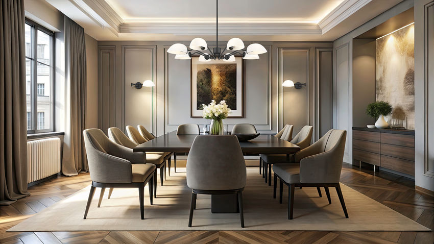 Z-Lite Breton 46" 8-Light Matte Black Steel Frame White Glass Shade Chandelier