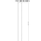 Z-Lite Bronte 14" 3-Light Medium Bulb Base Matte Black and Rubbed Brass Steel White Linen Glass Shade Billiard Lighting