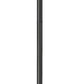 Z-Lite Brookside 10" W x 138" H 1-Light Black Aluminum Clear Beveled Glass Shade Outdoor Post Mounted Fixture