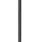 Z-Lite Brookside 10" W x 138" H 1-Light Black Aluminum Clear Beveled Glass Shade Outdoor Post Mounted Fixture
