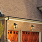 Z-Lite Broughton 11" 2-Light Black Aluminum Outdoor Wall Sconce With Clear Beveled Glass Shade
