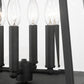 Z-Lite Broughton 13" W x 22" H 4-Light Black Outdoor Post Mount Fixture With Clear Beveled Glass Shade