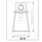 Z-Lite Broughton 9" 1-Light Black Aluminum Outdoor Wall Sconce With Clear Beveled Glass Shade