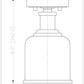 Z-Lite Bryant 6" 1-Light Heritage Brass Flush Mount Lighting With Matte Opal Glass Shade