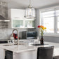 Z-Lite Burren 12" 1-Light Brushed Nickel Pendant Light With Clear Seedy Glass Shade