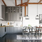 Z-Lite Burren 12" 1-Light Matte Black and Chrome Pendant Light With Clear Seedy Glass Shade
