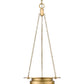 Z-Lite Calhoun 13" 1-Light Heritage Brass and Clear Seedy Glass Shade Pendant Light