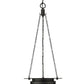 Z-Lite Calhoun 13" 1-Light Matte Black and Clear Seedy Glass Shade Pendant Light