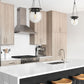Z-Lite Calhoun 13" 1-Light Matte Black and Clear Seedy Glass Shade Pendant Light