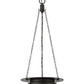 Z-Lite Calhoun 13" 1-Light Matte Black and Clear Seedy Glass Shade Pendant Light