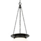 Z-Lite Calhoun 13" 1-Light Matte Black and White Opal Glass Shade Pendant Light