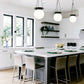 Z-Lite Calhoun 13" 1-Light Matte Black and White Opal Glass Shade Pendant Light