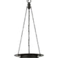 Z-Lite Calhoun 13" 1-Light Matte Black and White Opal Glass Shade Pendant Light