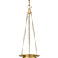 Z-Lite Calhoun 9" 1-Light Heritage Brass and White Opal Glass Shade Pendant Light
