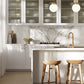 Z-Lite Calhoun 9" 1-Light Heritage Brass and White Opal Glass Shade Pendant Light