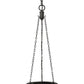 Z-Lite Calhoun 9" 1-Light Matte Black and Clear Seedy Glass Shade Pendant Light