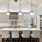 Z-Lite Calhoun 9" 1-Light Matte Black and White Opal Glass Shade Pendant Light