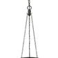 Z-Lite Calhoun 9" 1-Light Matte Black and White Opal Glass Shade Pendant Light