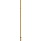 Z-Lite Calliope 5" 1-Light Foundry Brass Mini Pendant Light With Clear Glass Shade
