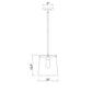 Z-Lite Callista 10" 1-Light Matte Black Pendant Light With Clear Glass Shade