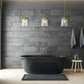 Z-Lite Callista 10" 1-Light Rubbed Brass Pendant Light With Clear Glass Shade