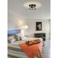 Z-Lite Callista 17" 3-Light Matte Black Flush Mount Lighting With Clear Glass Shade