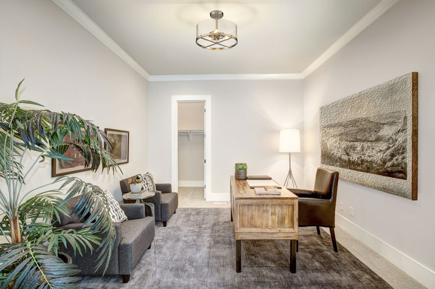 Z-Lite Callista 17" 3-Light Medium Bulb Base Polished Nickel Steel Frame Clear Glass Shade Semi-Flush Mount Light