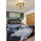 Z-Lite Callista 17" 3-Light Rubbed Brass Flush Mount Lighting With Clear Glass Shade