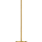 Z-Lite Callista 8" 1-Light Rubbed Brass Mini Pendant Light With Clear Glass Shade