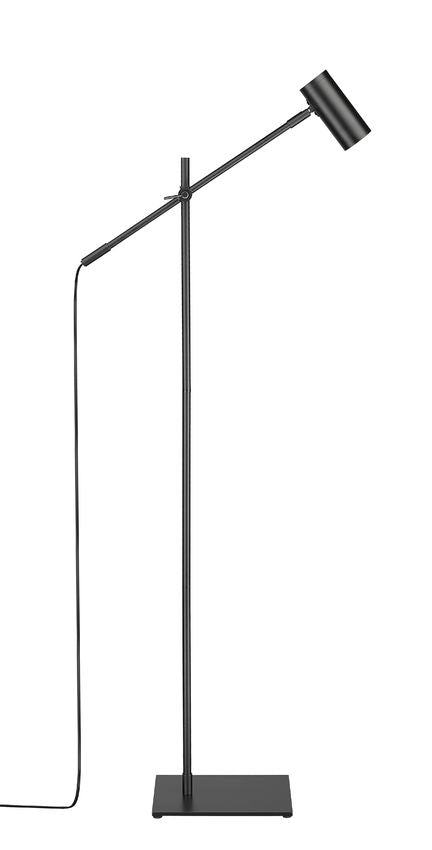 Z-Lite Calumet 49" Matte Black Aluminum Floor Lamp