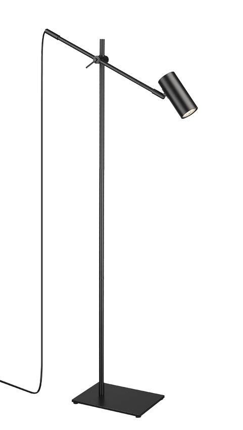 Z-Lite Calumet 49" Matte Black Aluminum Floor Lamp