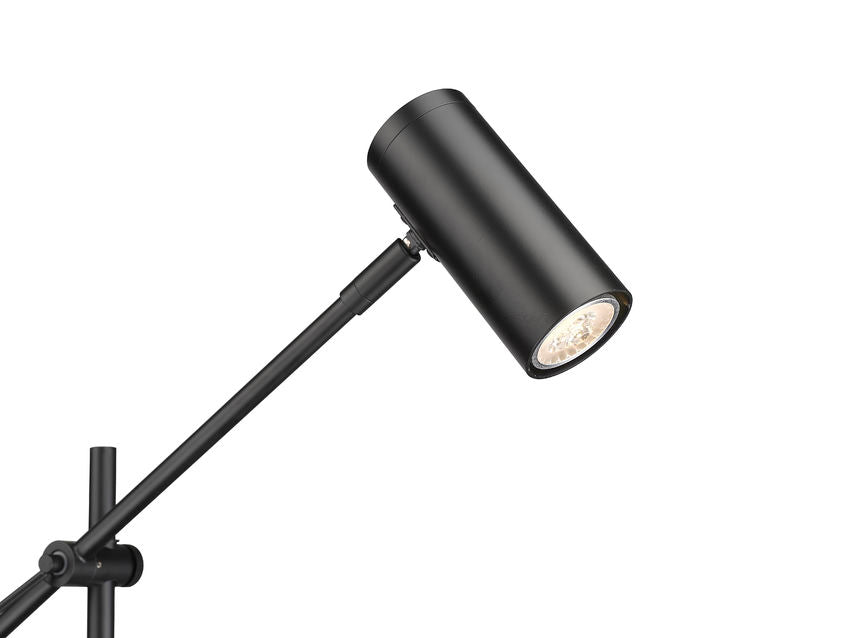 Z-Lite Calumet 49" Matte Black Aluminum Floor Lamp