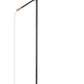 Z-Lite Calumet 49" Matte Black and Olde Brass Aluminum Floor Lamp