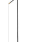 Z-Lite Calumet 49" Matte Black and Olde Brass Aluminum Floor Lamp