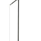 Z-Lite Calumet 49" Matte Black and Polished Nickel Aluminum Floor Lamp