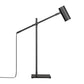 Z-Lite Calumet 6" 1-Light Matte Black Aluminum Table Lamp