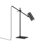 Z-Lite Calumet 6" 1-Light Matte Black Aluminum Table Lamp