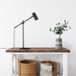 Z-Lite Calumet 6" 1-Light Matte Black Aluminum Table Lamp