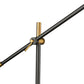 Z-Lite Calumet 6" 1-Light Matte Black and Olde Brass Table Lamp