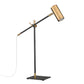 Z-Lite Calumet 6" 1-Light Matte Black and Olde Brass Table Lamp