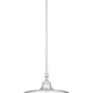 Z-Lite Camden 14" 1-Light Brushed Nickel Steel Pendant Light