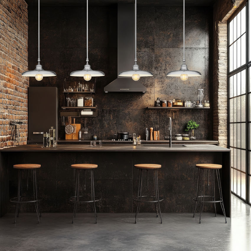 Z-Lite Camden 14" 1-Light Brushed Nickel Steel Pendant Light
