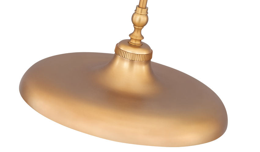 Z-Lite Camden 14" 1-Light Rubbed Brass Steel Pendant Light