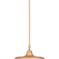 Z-Lite Camden 14" 1-Light Rubbed Brass Steel Pendant Light