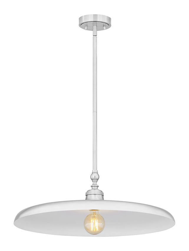Z-Lite Camden 24" 1-Light Brushed Nickel Steel Pendant Light